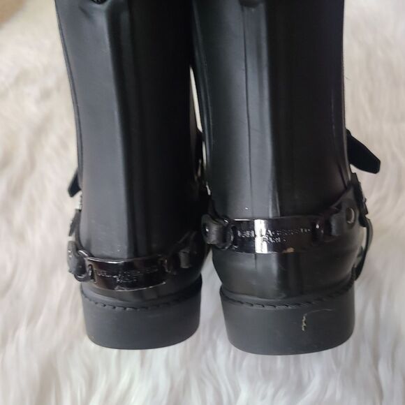 Karl Lagerfeld|Lou Black Rain Booties, 8 - Picture 5 of 12